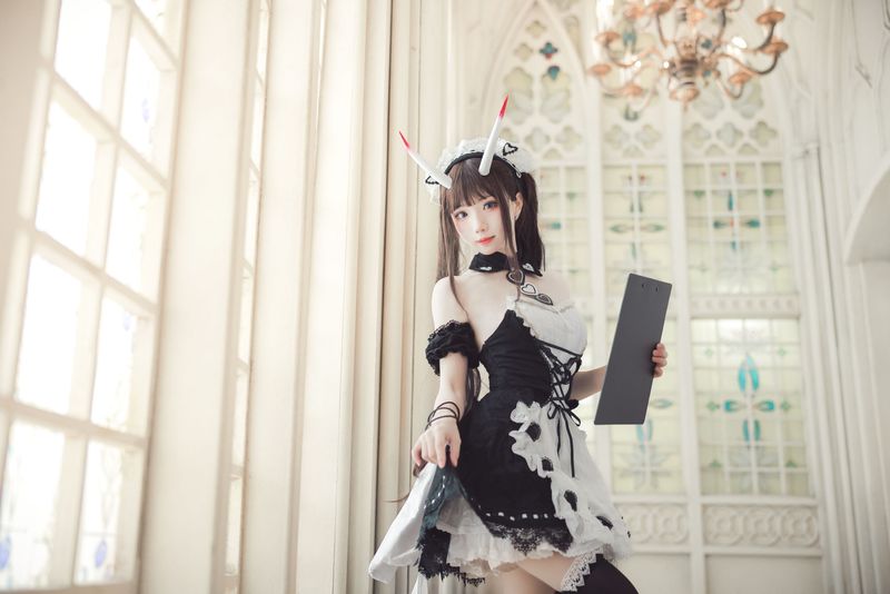 花柒Hana – 能代女仆 [21P] - 机器猫次元