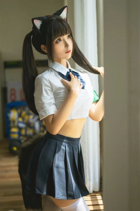 蠢沫沫 – 学妹是猫娘-居家学妹 [44P] - 机器猫次元