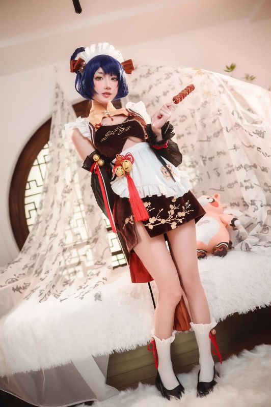 阿包也是兔娘 – 原神 香菱 [41P] - 机器猫次元