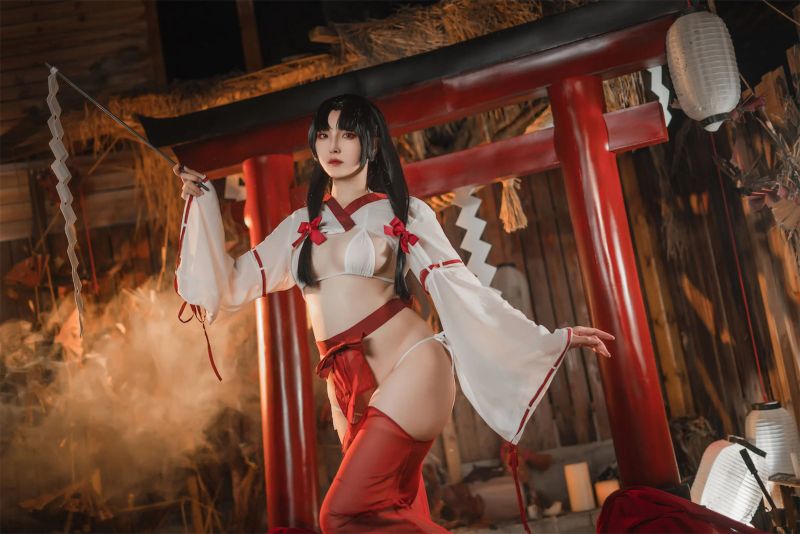 Natsuko夏夏子 – 祈愿巫女 [43P] - 机器猫次元
