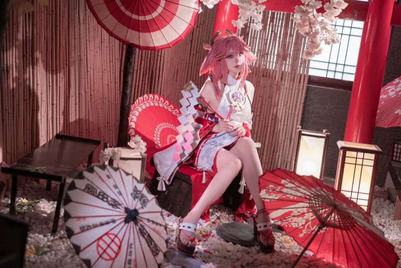 Natsuko夏夏子 – 八重神子 [91P] - 机器猫次元