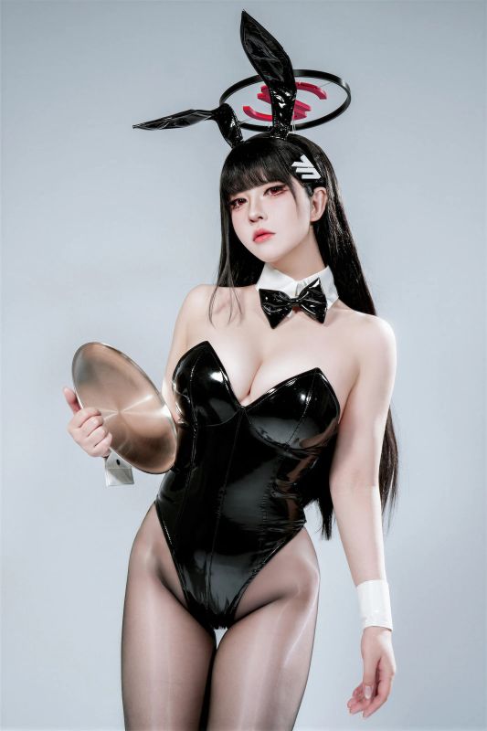 半半子 – 蔚蓝档案 调月莉音兔女郎 [57P] - 机器猫次元