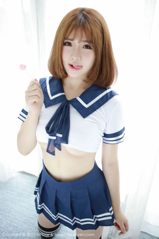 徐cake 《性感水手服+粉色抹胸连体服》 模范学院 Vol.020 - 机器猫次元