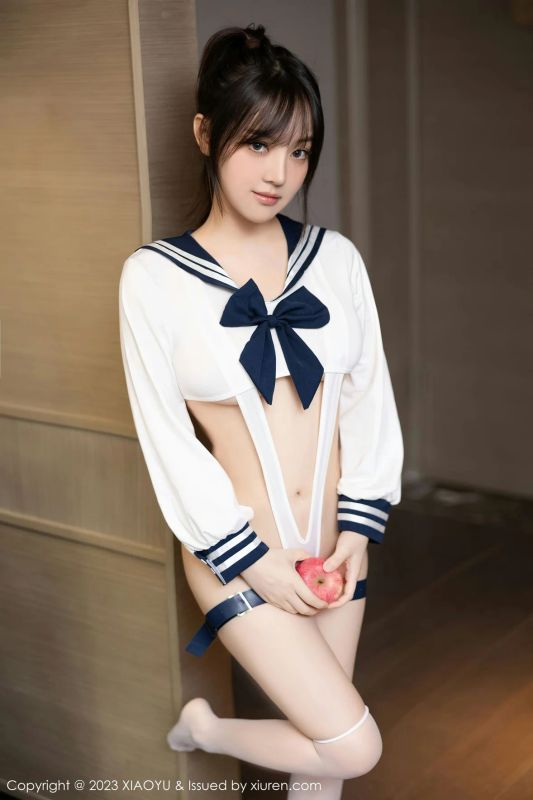 语画界 Vol.1105 豆瓣酱 白色高开叉服饰写真 [82P] - 机器猫次元