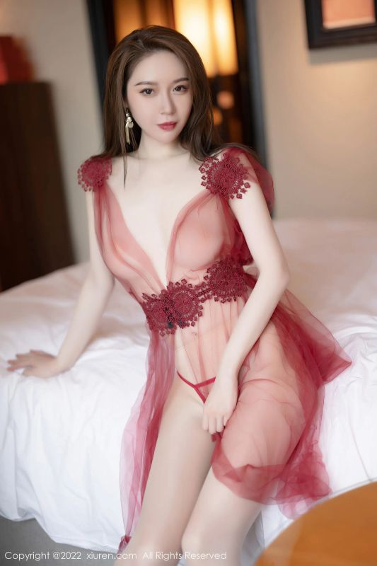 秀人网 No.4864 梦心玥 丝袜美腿薄纱写真 - 机器猫次元