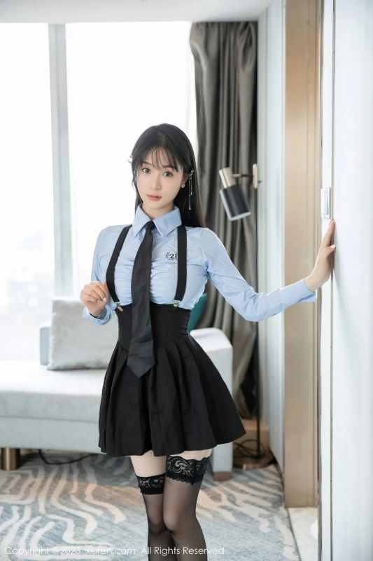 XiuRen 秀人 No.7140 柚琪Rich 性感学妹装扮 [77P] - 机器猫次元