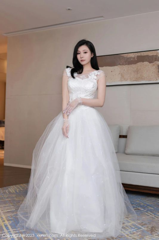 XiuRen 秀人 No.7201 安然anran 白色婚纱性感写真 [80P] - 机器猫次元