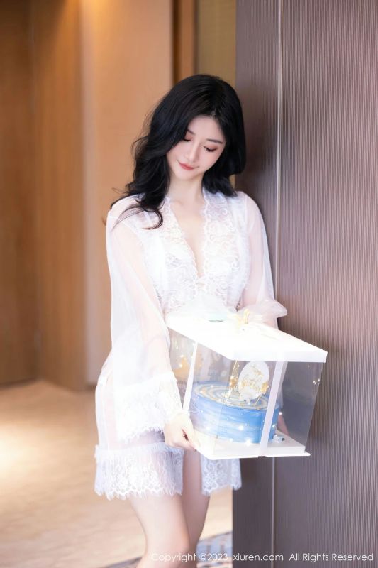 XiuRen 秀人 No.7348 幼幼 白色网纱性感写真 [81P] - 机器猫次元