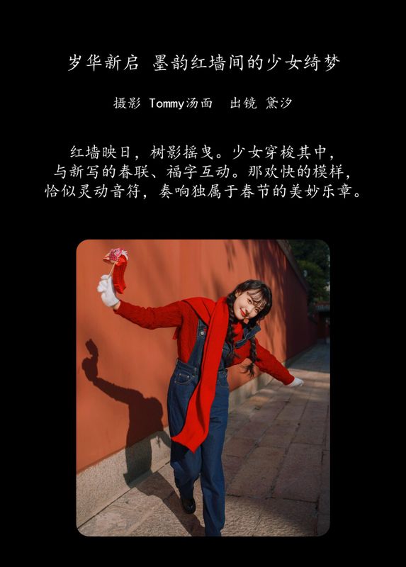 黛汐 – 《岁华新启，墨韵红墙间的少女绮梦》[50P] - 机器猫次元