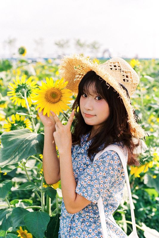 沐沐（约拍 – 《向日葵的花语》[18P] - 机器猫次元