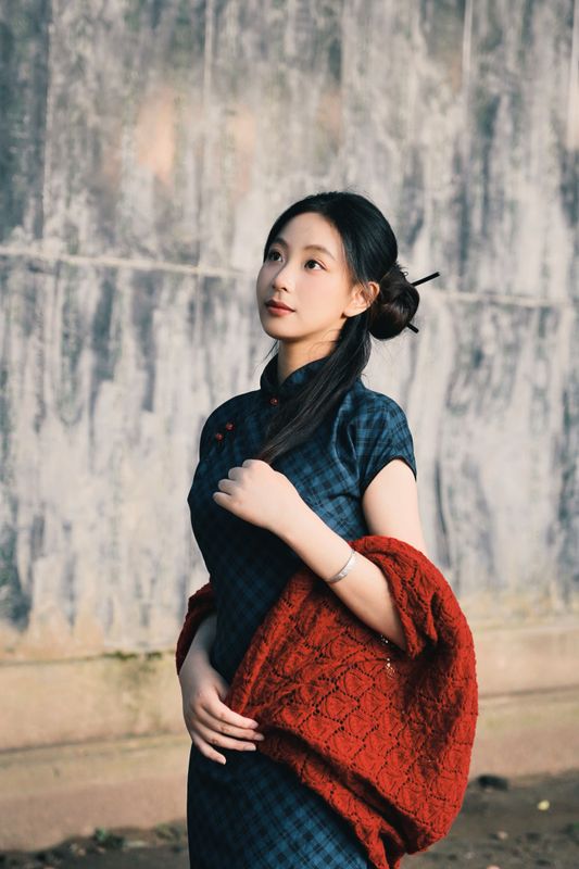 小u – 《蓝色江南旗袍》[19P] - 机器猫次元