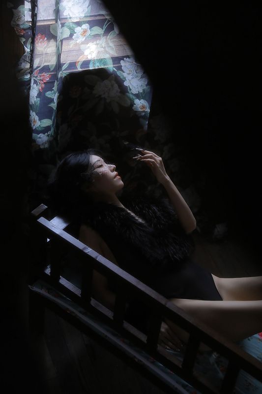 野生模特园子 – 《黑蝶》[17P] - 机器猫次元