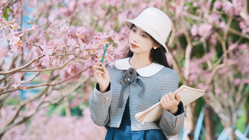 欧阳明慧 – 《春天的粉色浪漫》[21P] - 机器猫次元