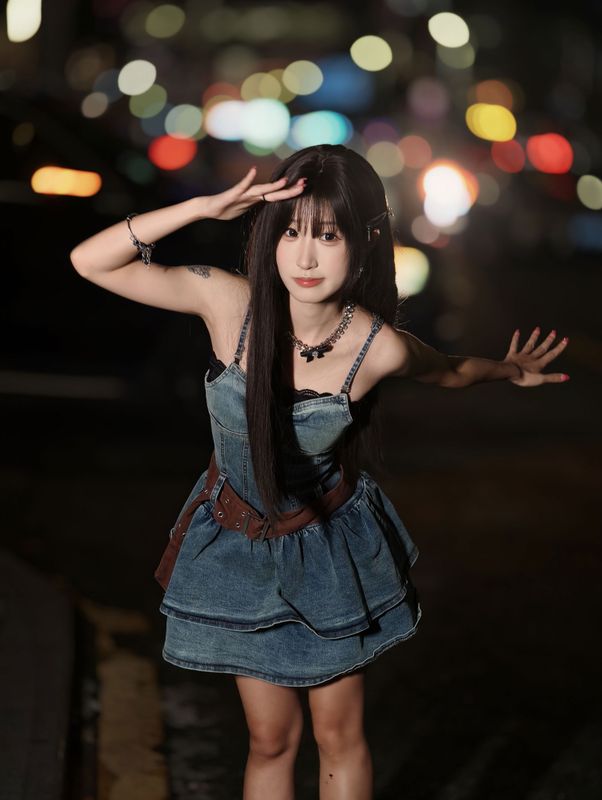 《夜景街拍甜妹》[10P] - 机器猫次元